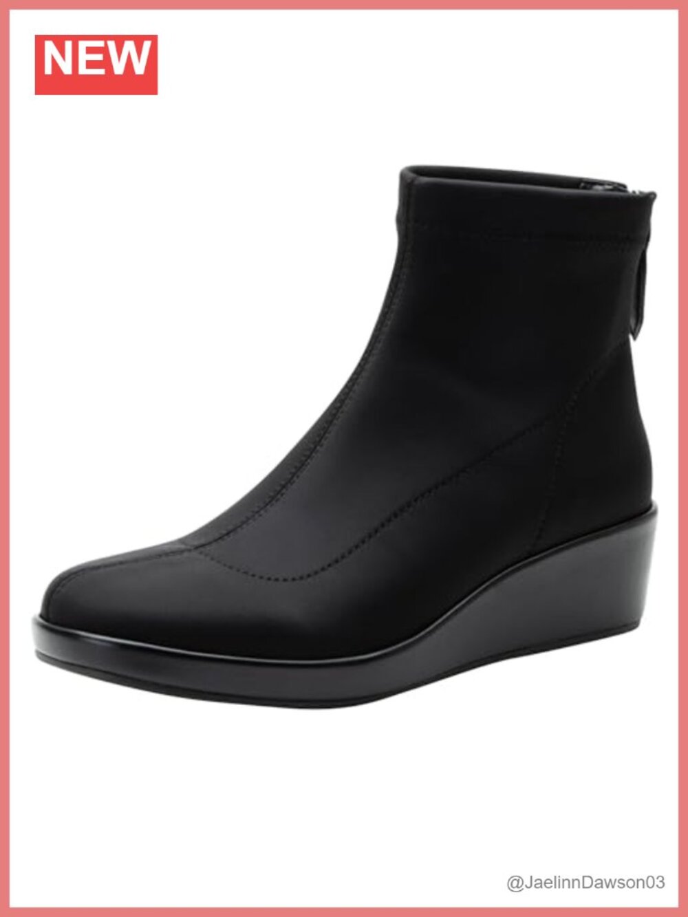 Stretch Wedge Bootie Shoes with Arch Support Slip Resistant